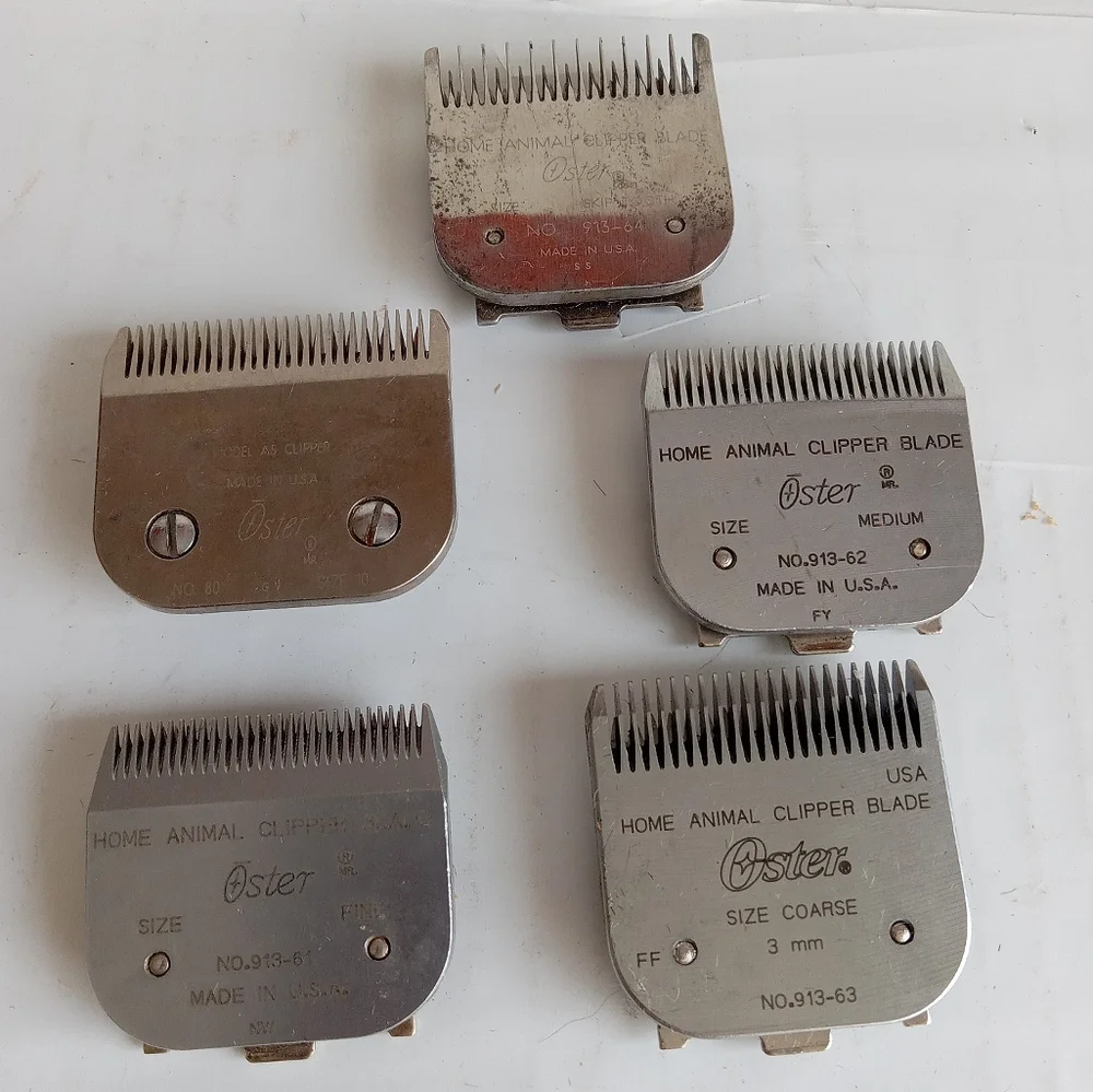 Lot of Oster Blades Detachable Clip